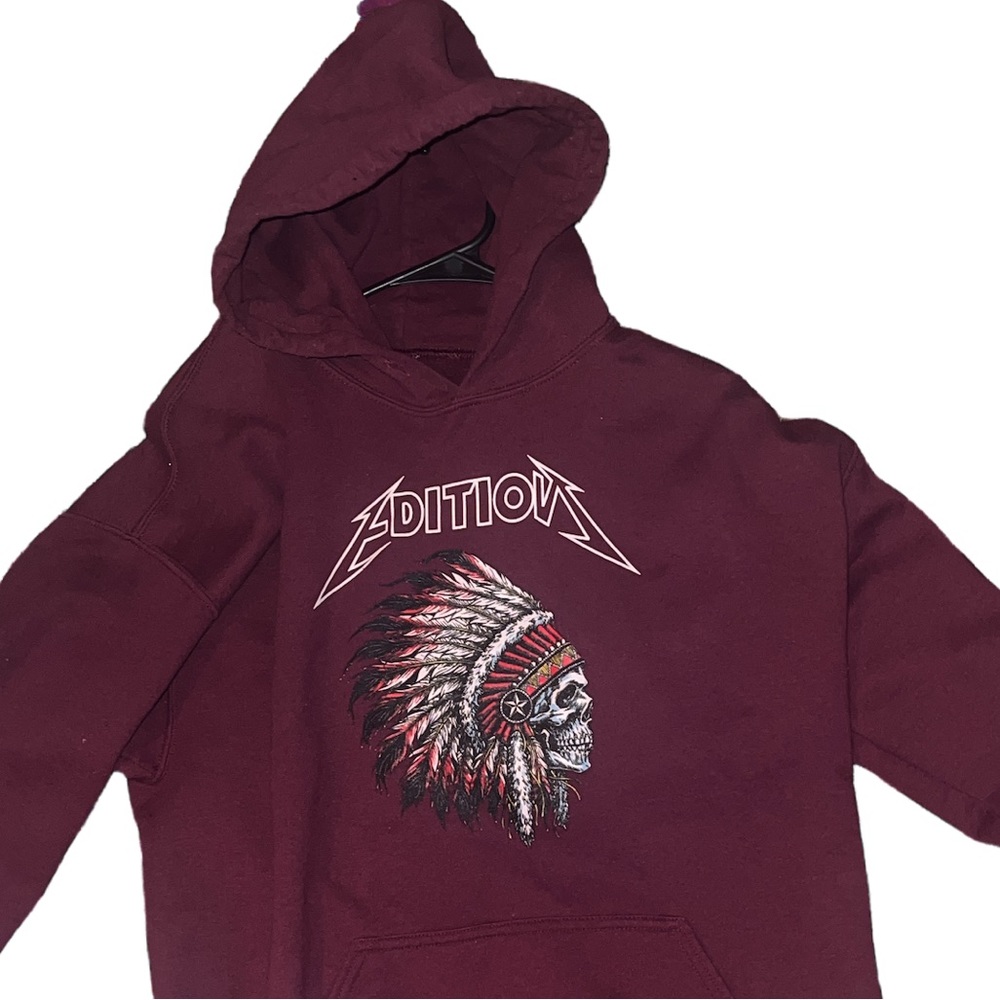 Burgundy hoodie